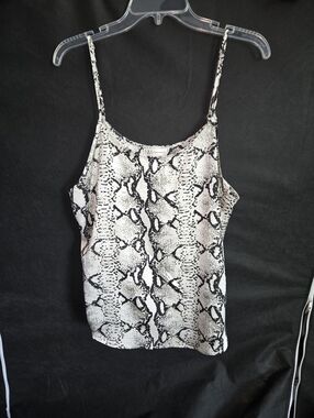 Snake Print Cami Tank Top - Neutral Tones - Neiman Marcus